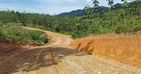 Condition of the road to the MHPP location